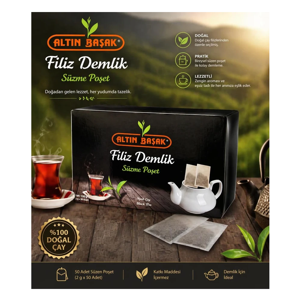 Altınbaşak Filiz Demlik Poşet Çay (30gr)